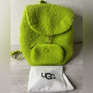 Lime green UGG bag